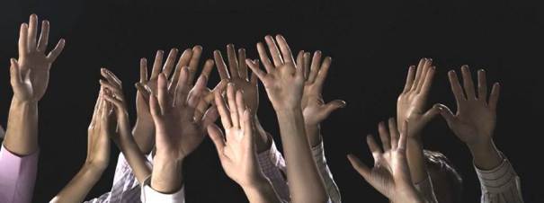 hands in air