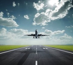 plane takeoff - small